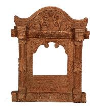 wood carved jharokha