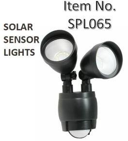 Dual Head Solar Motion Activated Security Light