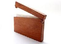 wooden business card holders