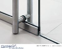 Glass door rail