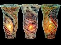 glass mosaic vase