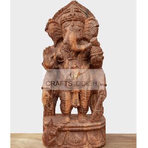 Sandstone Ganesha standing statue