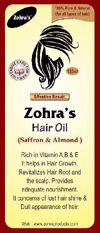 Almond and saffron mix hair oil