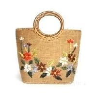 jute embroidery bags