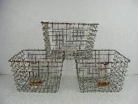 storage wire plain baskets