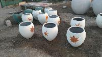 Round Shaped Printed Planters