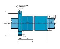 Double Nut with Flange UDBS