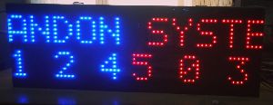 Wired Mini Andon LED Scrolling Display System