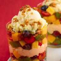fruit mixing ice cream