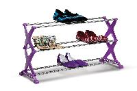Bonita Shoe Rack Stylo 3 Tier (Purple Colour)