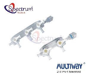 PVC/PP/PE/ABS 2 Port Medical Manifold