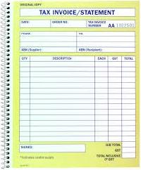 tax invoice book