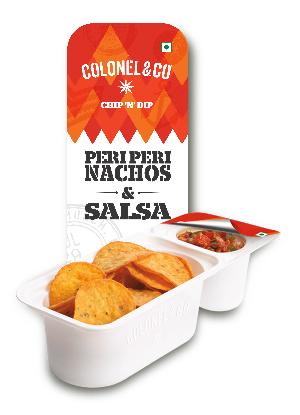 Peri Peri Nachos with Tomato Salsa Dip