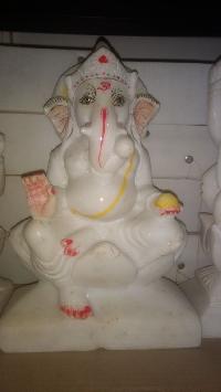 White Marble Ganpati Statue