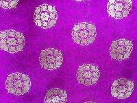 Flower Printed Banarasi Jacquard Fabric