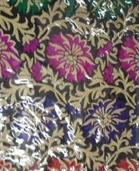Jaal Printed Banarasi Meena Jacquard Fabric