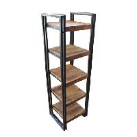 Wooden and Metal Bookcases