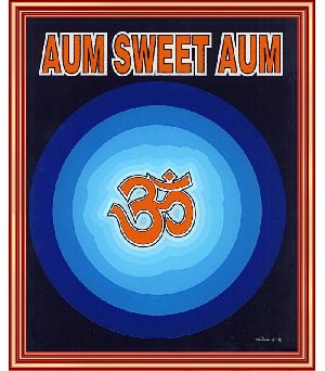 Aum Sweet Aum Framed Art Prints Glass
