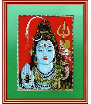 Lord Shiva Framed Art Prints Glass
