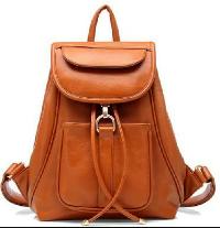 Ladies Leather Backpack Bags