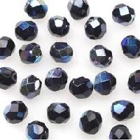 faceted glass bead