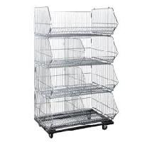 Folding Steel Cage With Wheels