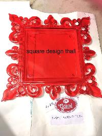 Square Design Pooja Thali