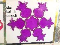 Star Kalash Acrylic Rangoli