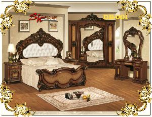 DB-001 Wooden Double Bed