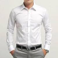 Bruchell Men's Linen Casual White Shirt