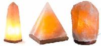 Pyramid Rock Salt Lamp