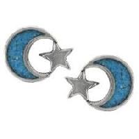 Turquoise Moon Earrings