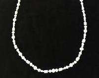 White Gold Bead Necklace