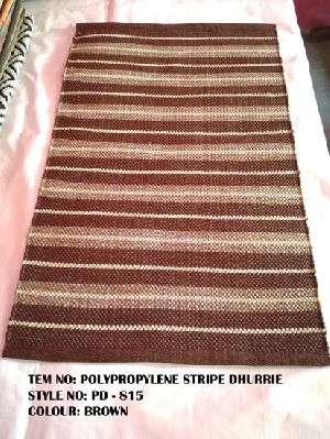 Polyester Striped Dhurries