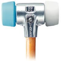 SIMPLEX soft-face mallets 50 to 40 with aluminium housing and high-quality wooden handle EH 3117.