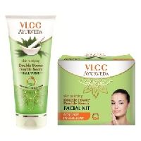 Ayurveda Skin Purifying Double Power Double Neem Facewash & Facial Kit Combo