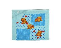 Baby Towel (Pooh Print) - Sky Blue
