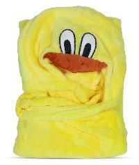 Yellow Carters Baby Hooded Mink Blanket