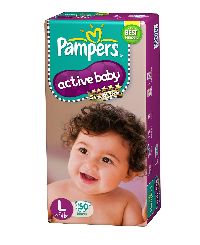Large 50 Pampers active baby