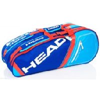 Head Core 6R Combi Tennis Kit Bag, Navy/Red