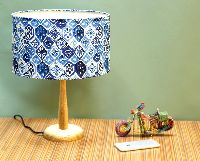 Table Lamp - Blue Ikat