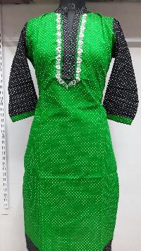 Green Half sleev kurti