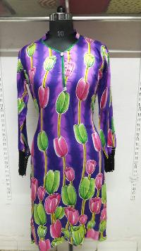 Purple Printed Kurti