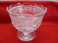 Fruit Bowl With Base, Crystal Border Bowls