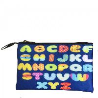 Lushomes Alphabets Digital Printed Multi Utility Pouch