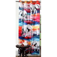 Digitally Printed Elephant Polyester Blackout Curtains