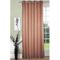 Lushomes Stripes Adorable Light Brown Door Curtain