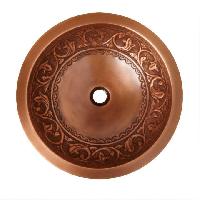 1005 Sunflower Double Wall Copper Vessel Sink