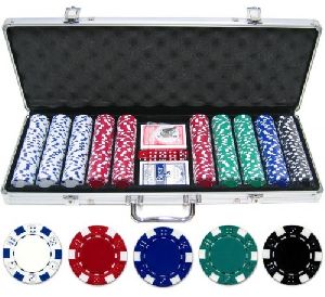 500 Pcs Diced Poker Chip Set Without Denomination