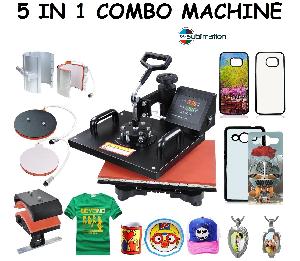 5 In1 Combo Heat Press Sublimation Printing Machine